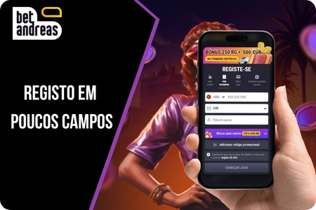 Dados necessários para registo na Betandreas